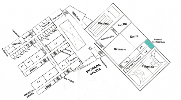 Despacho personal de instalaciones deportivas